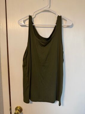 a new day Olive Scoop Neck Tank Top